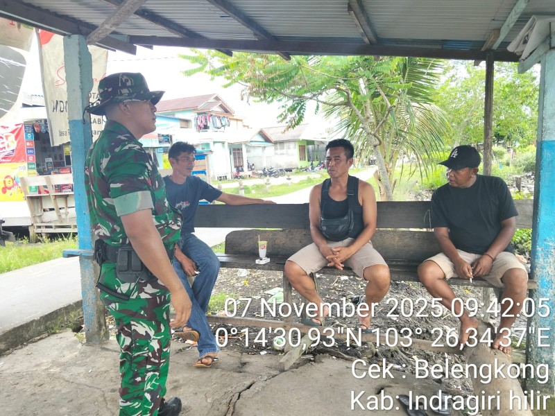 Sambangi Warga Binaan, Babinsa Koramil 06/Kateman Ajak Wujudkan Kamtibmas yang Kondusif