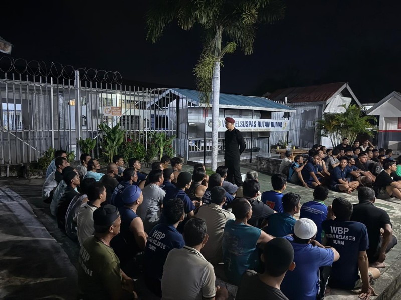 Rutan Dumai Gelar Razia Serentak, Barang Terlarang Diamankan Secara Humanis
