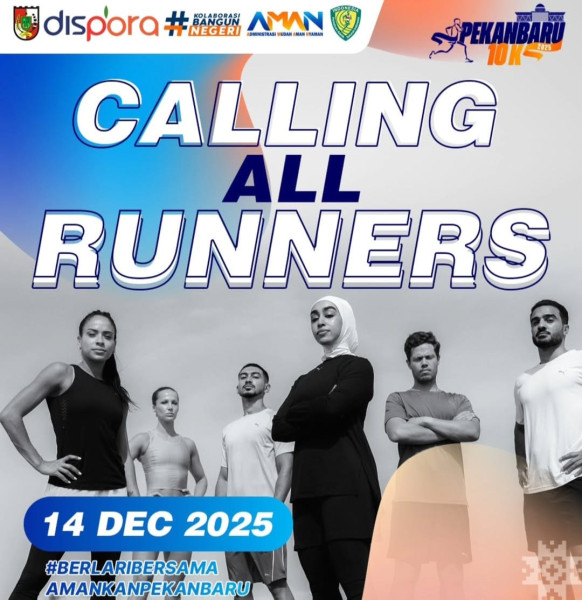 Dispora Pekanbaru Gelar Lomba Lari 5K dan 10K Tingkat Nasional pada 14 Desember 2025