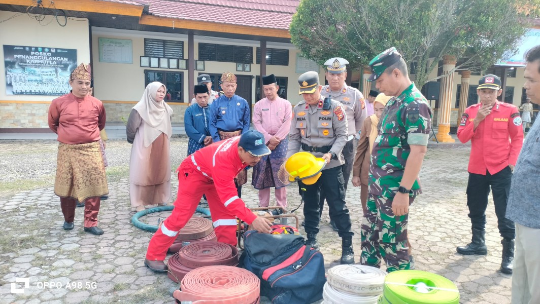 Kapolsek Minas Pimpin Apel Siaga Karhutla 2026, Tekankan Sinergi dan Penindakan Tegas Pelaku Pembakaran Lahan
