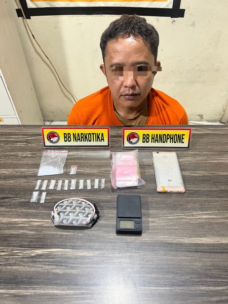 Polres Inhil Ungkap Kasus Narkotika, Amankan Seorang Pengedar dengan Barang Bukti 6,19 Gram Sabu