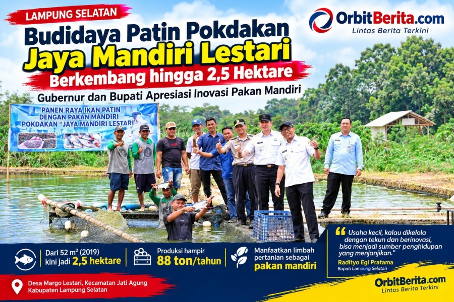 Budidaya Patin Pokdakan Jaya Mandiri Lestari Berkembang hingga 2,5 Hektare, Gubernur dan Bupati Apresiasi