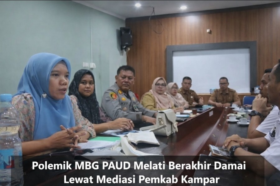 Mediasi Pemkab Kampar Akhiri Polemik MBG di PAUD Melati, Disdikpora Tegaskan Tak Ada Anak Dikeluarkan