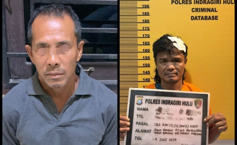 Dua Pelaku Penganiayaan Karyawan Dibekuk Setelah Berusaha Kabur, Polres Inhu Himbau Pelaku Lain Untuk Menyerahkan Diri
