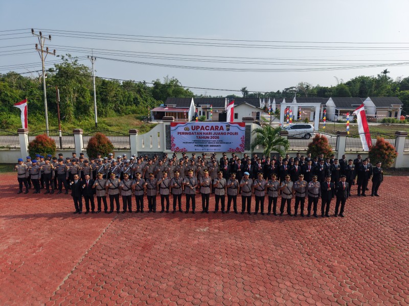 Kapolres Gede Adi Pimpin Hari Juang Polri 2026 di Meranti, Dorong Personel Perkuat Pelayanan Humanis