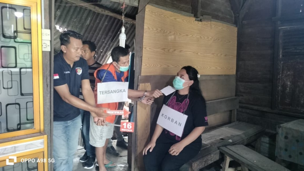 Rekonstruksi Kasus Pembunuhan di Minas Timur Digelar, 25 Adegan Diperagakan Tersangka