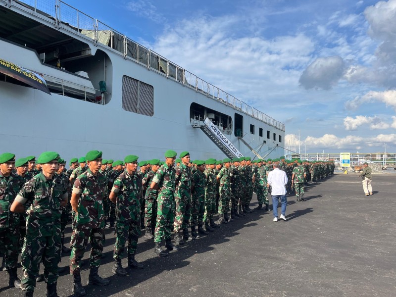 GM Pelindo Dumai Sambut Kedatangan Serpas Personil Satbrigif TP 89, Yonif TP 850, dan Yonif TP 851