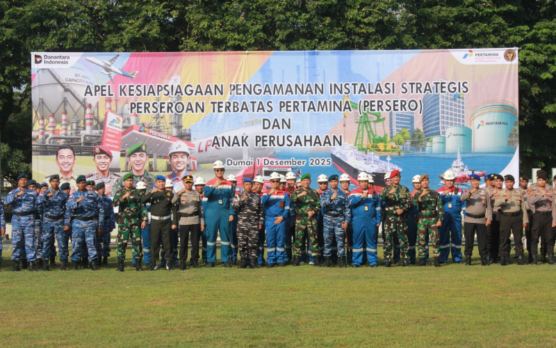 Apel Kesiapsiagaan PT KPI Unit II: TNI–Polri dan Pertamina Perkuat Pengamanan Instalasi Strategis