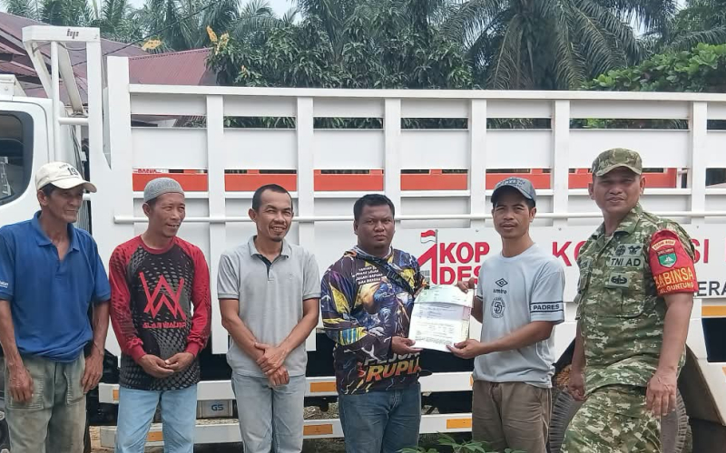 Dukung Operasional KDKMP, Kodim 0320/Dumai Terima Laporan Serah Terima Truk Mitsubishi