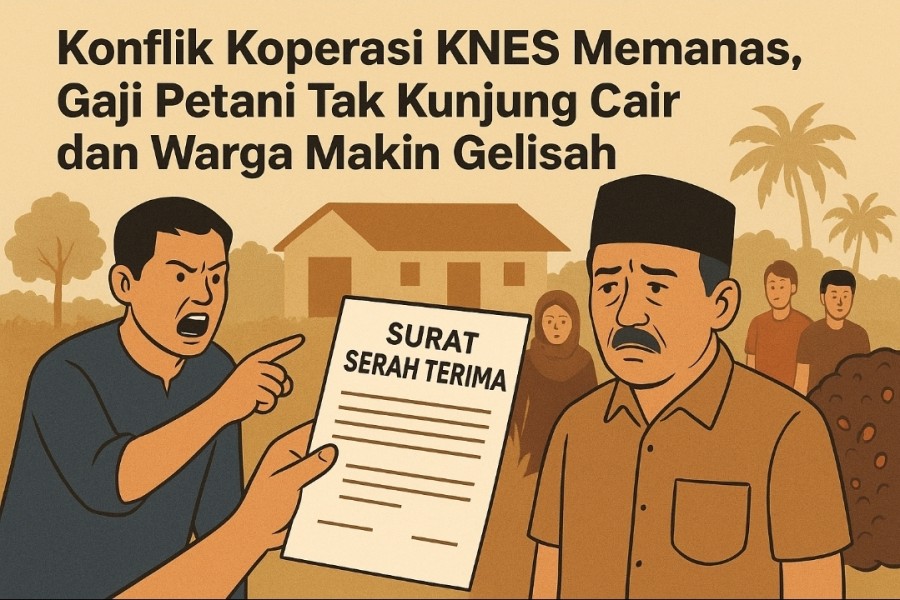 Konflik KNES Memanas, Gaji Petani Tak Kunjung Cair dan Warga Makin Gelisah