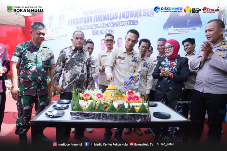 Sekda Rohul Resmikan Sekretariat DPC PJI sekaligus Peringati HUT PJI ke-28