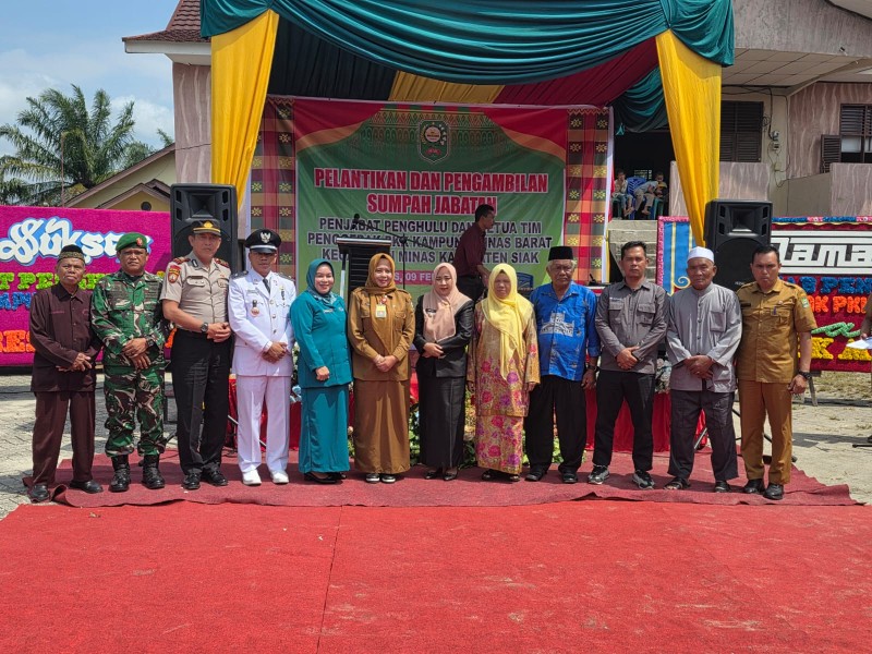 Pelda Muhammad Nasir Hadiri Pelantikan Penghulu Minas Barat, Tegaskan Dukungan TNI Untuk Pemerintahan Desa