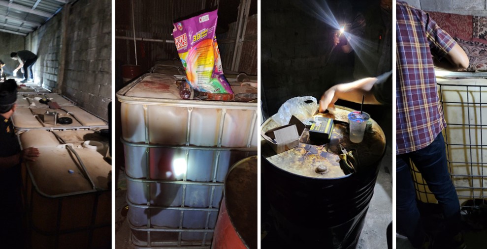 Geger! LLMB, GMKR dan GEMA Gerebek Gudang BBM di Tenayan, 54 Baby Tank Ditemukan