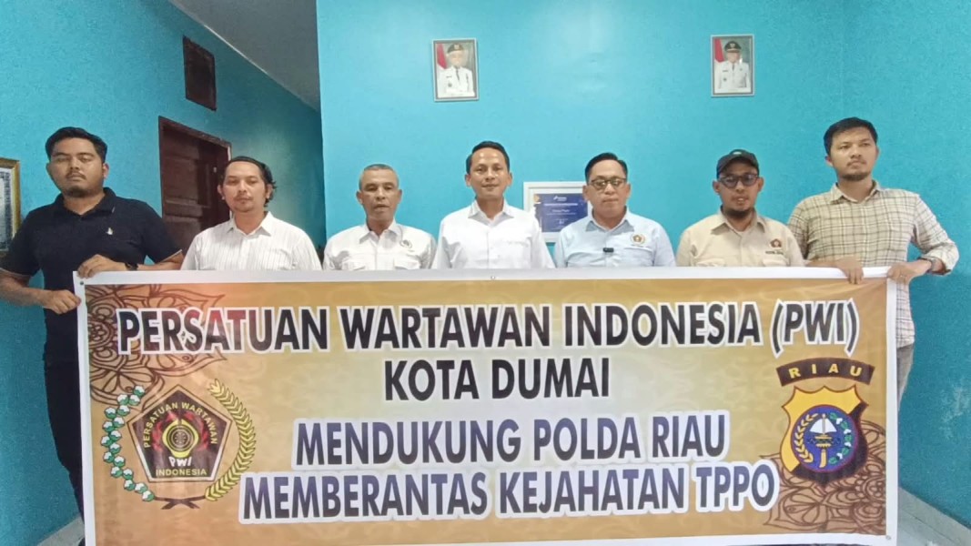 PWI Dumai Siap Bersinergi dengan Polda Riau Berantas TPPO