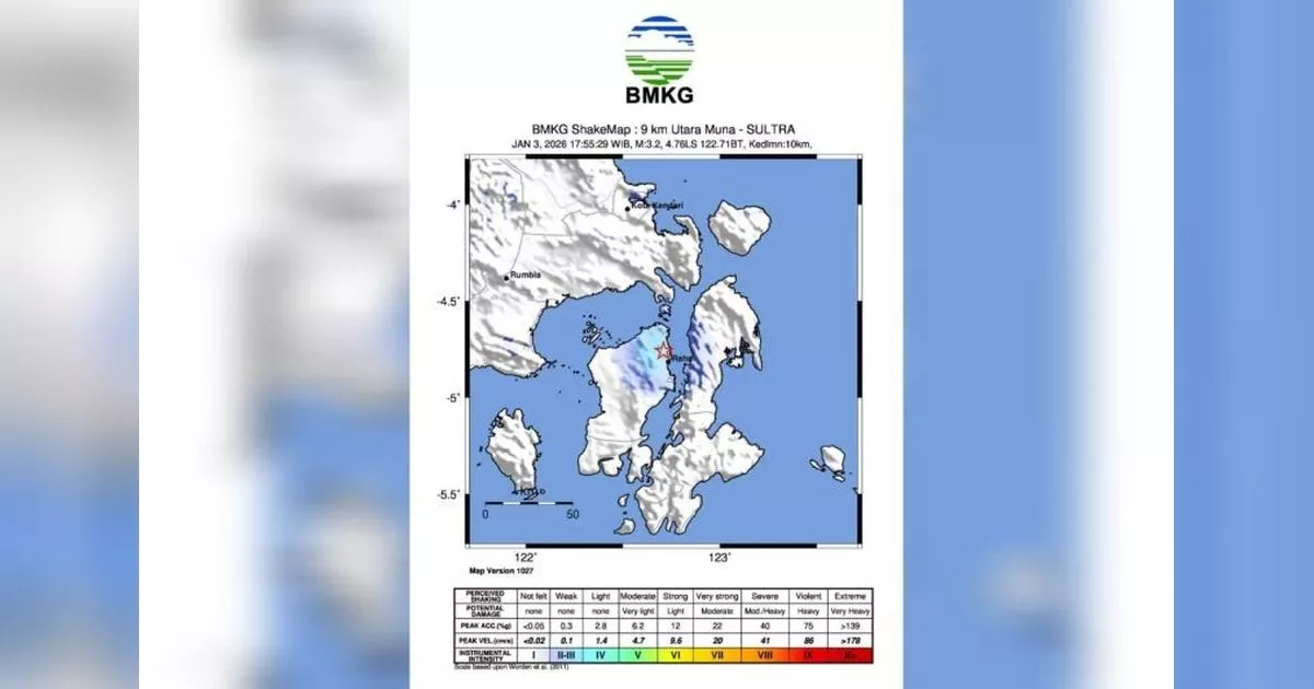BMKG Ungkap Aktivitas Sesar Aktif Picu Gempa Dangkal di Kolaka Timur