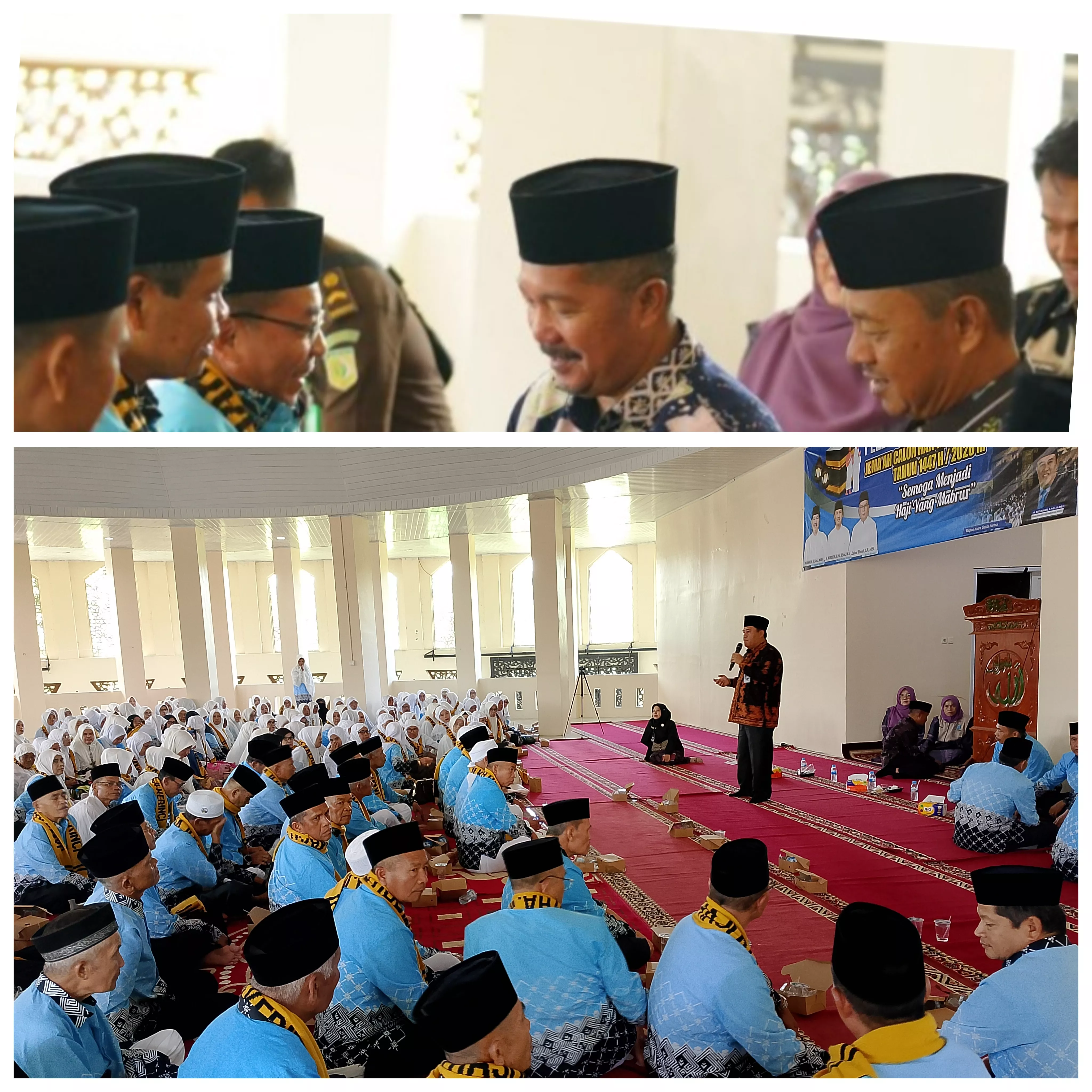 Bupati Monadi Lepas 413 Jamaah Haji Kerinci 2026, Suasana Haru Warnai Prosesi di Islamic Center