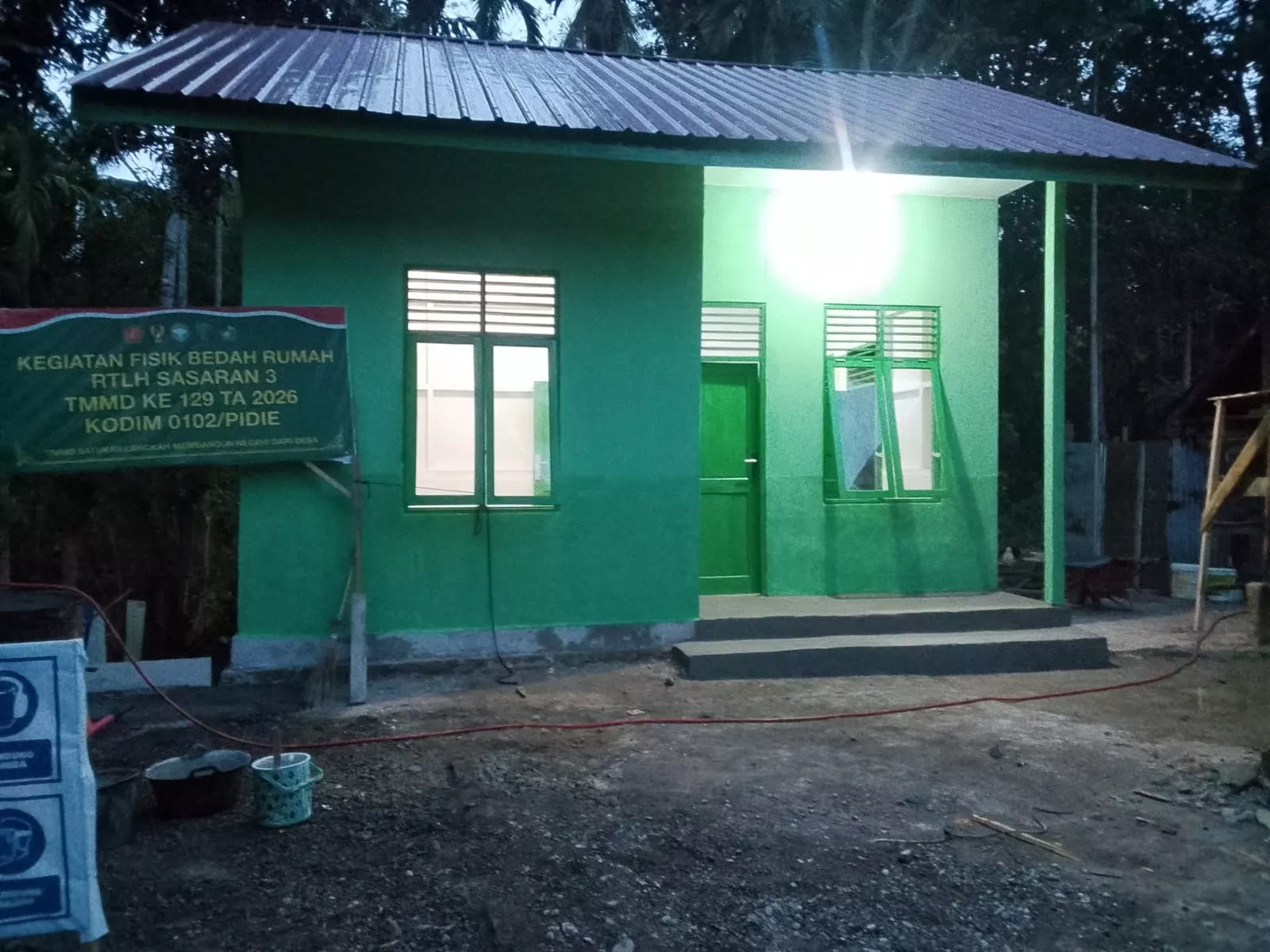 Dari Rumah Reot Menjadi Hunian Layak, TMMD ke-129 Wujudkan Impian Umar Amin di Lhok Panah