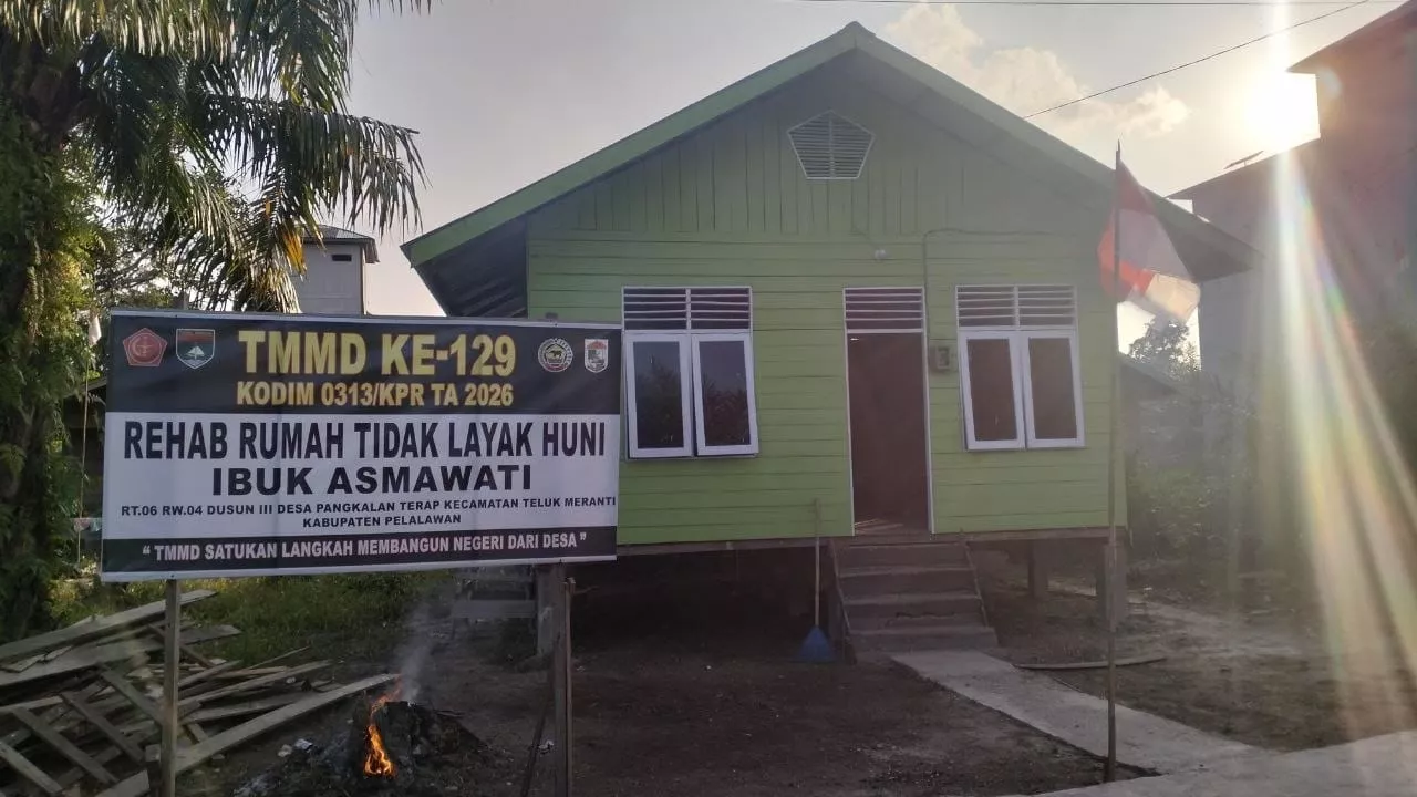Rampung 100 Persen, Rumah Baru Ibu Asmawati Hasil Karya Satgas TMMD ke-129 Siap Dihuni
