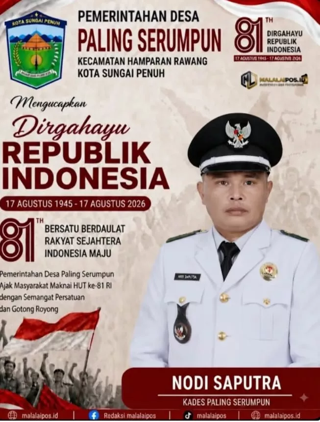Kades Paling Serumpun Ajak Warga Isi Kemerdekaan dengan Persatuan dan Gotong Royong