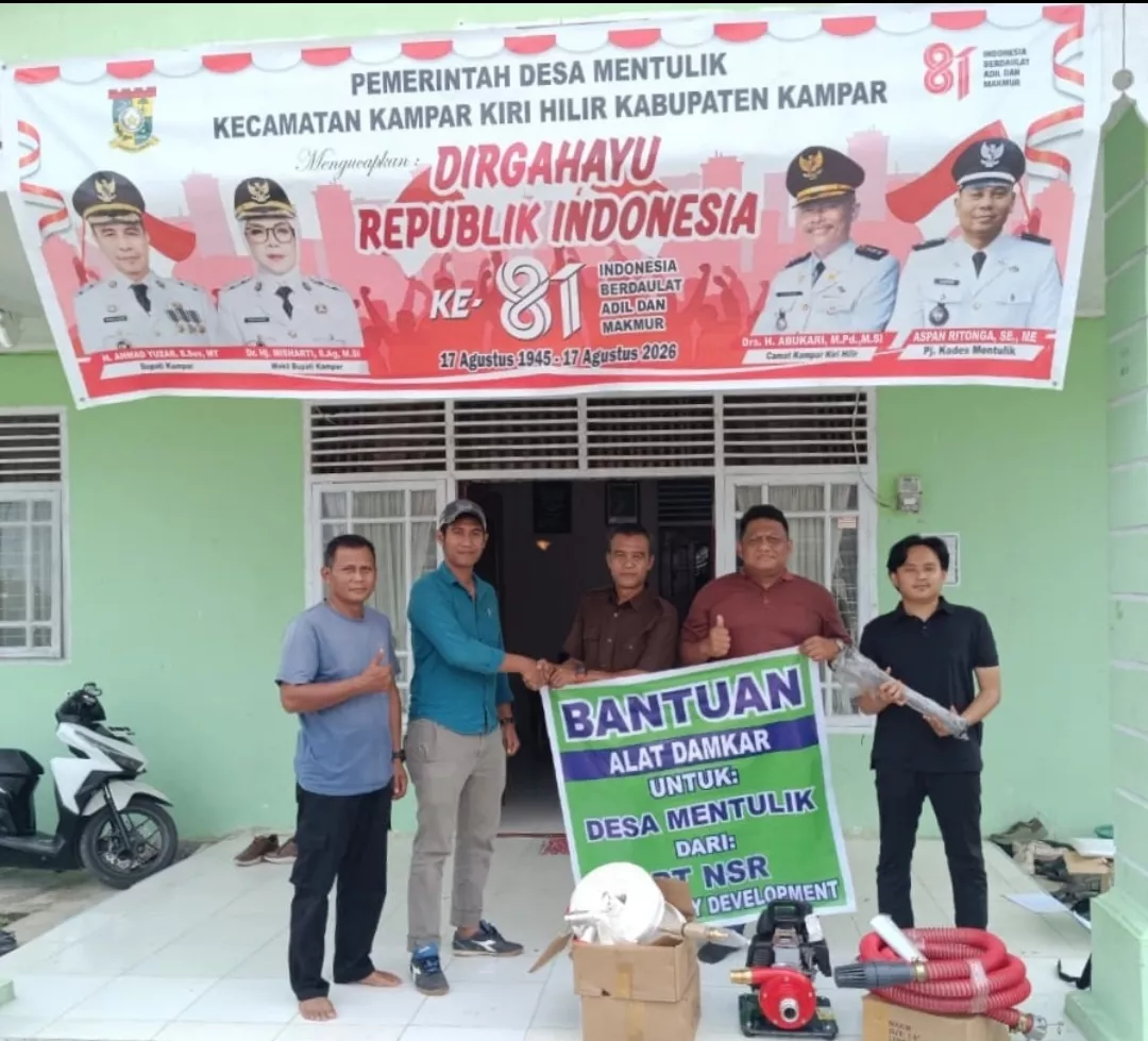 Langkah Nyata Cegah Karhutla, PT NSR Dukung Kesiapsiagaan MPA Desa Mentulik