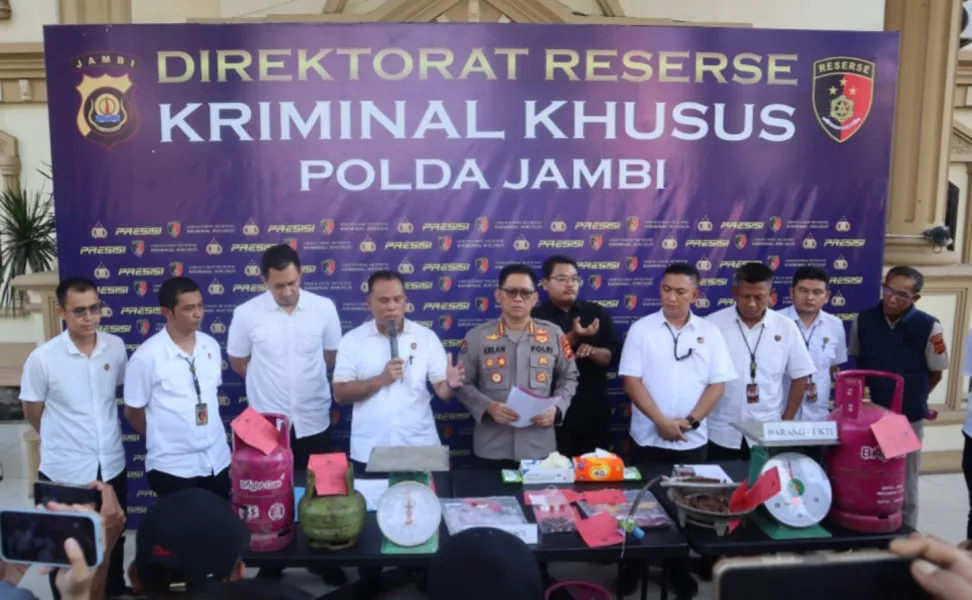 Terbongkar! Praktik Ilegal “Suntik” LPG Subsidi di Muaro Jambi, Polisi Amankan Pelaku
