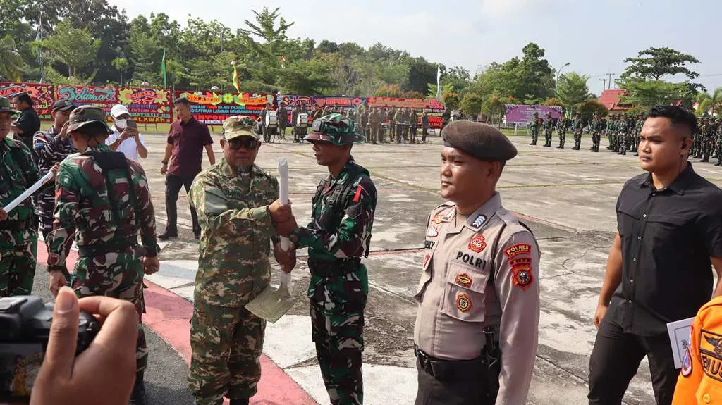 Resmi Dibuka di Pelalawan, TMMD Ke-129 Kodim/KPR Siap Satukan Langkah Membangun Negeri Dari Desa