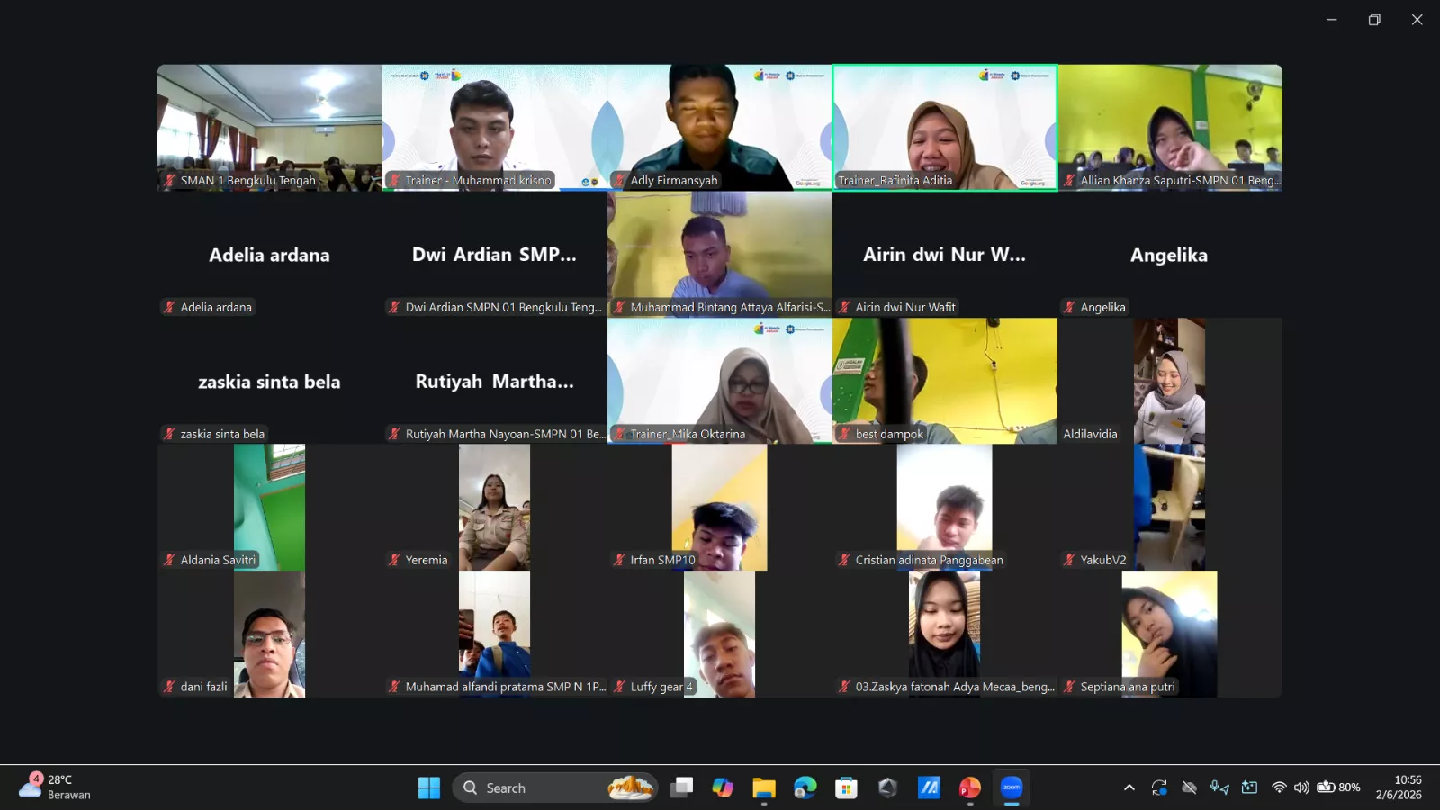 Songsong Masa Depan Digital, 210 Pelajar Bengkulu Tengah Ikuti Pelatihan AI Ready ASEAN Mafindo