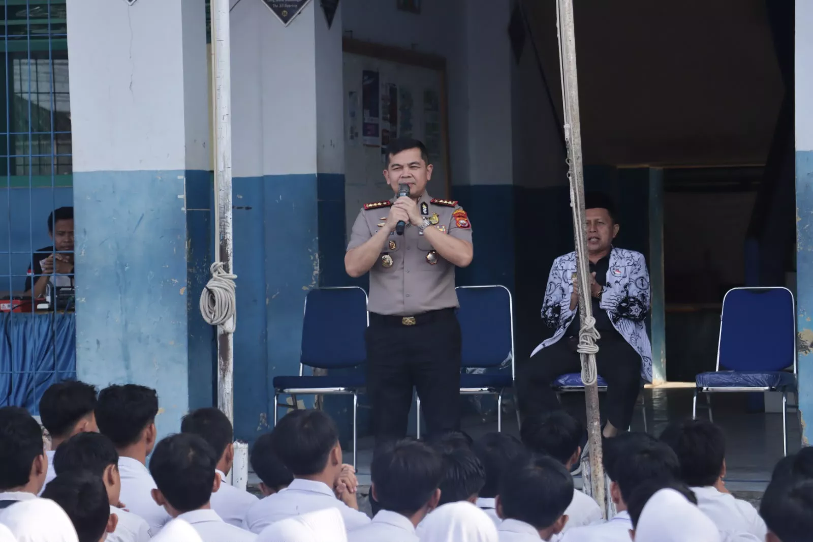 Kapolresta Bengkulu Edukasi 200 Pelajar SMPN 3, Ingatkan Bahaya Balap Liar dan Geng Motor