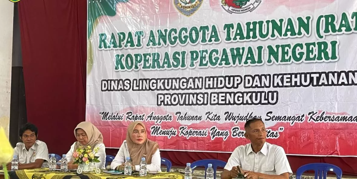 Kepala Dinas Koperasi Hadiri RAT Koperasi Pegawai Negeri DLHK Provinsi Bengkulu