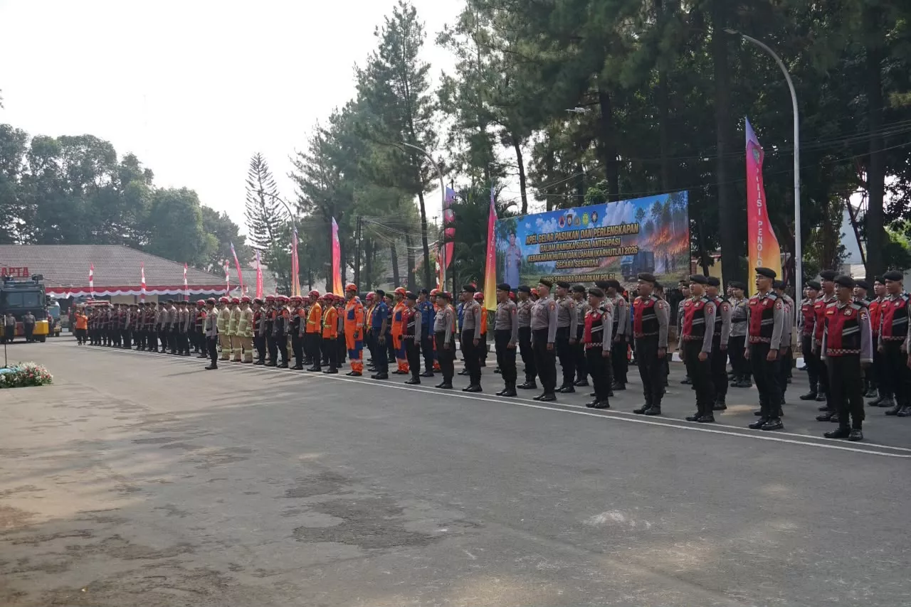 Polri Gelar Apel Serentak Kesiapsiagaan Penanganan Karhutla di Seluruh Indonesia