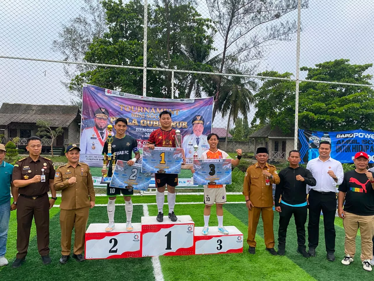 Sekdaprov Herwan Antoni Tutup Turnamen Mini Soccer Piala Gubernur Bengkulu 2026