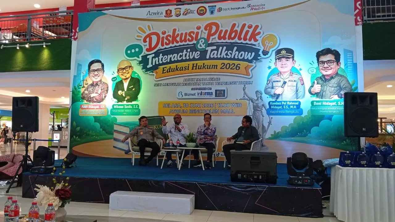 AMJ, Azwira dan Polresta Bengkulu Gelar Diskusi Publik, Edukasi Masyarakat Sampaikan Kritik Tanpa Melanggar Hukum
