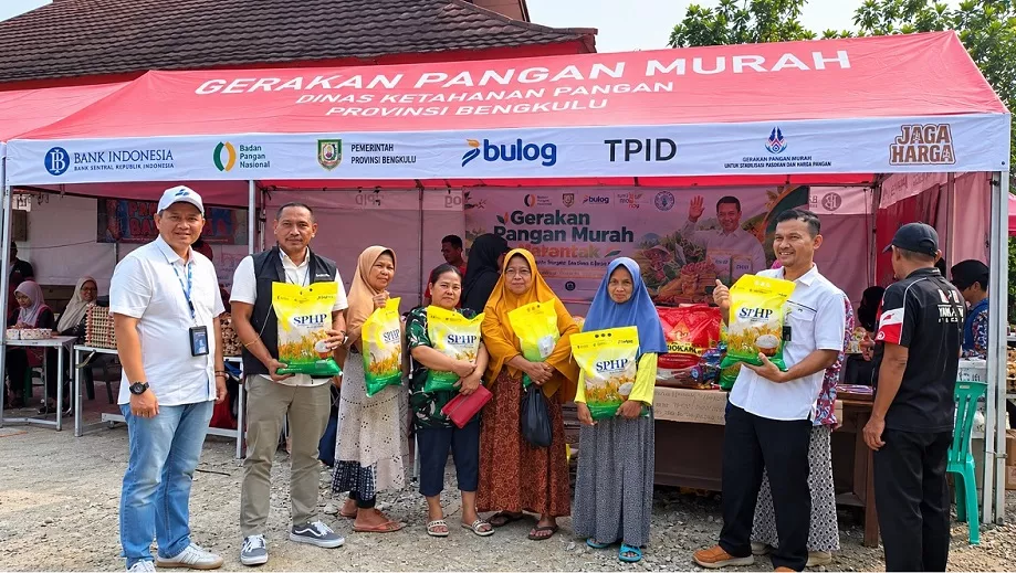 BULOG Bengkulu Gelar Pangan Murah, Beras SPHP Dijual Rp58.000 per 5 Kilogram