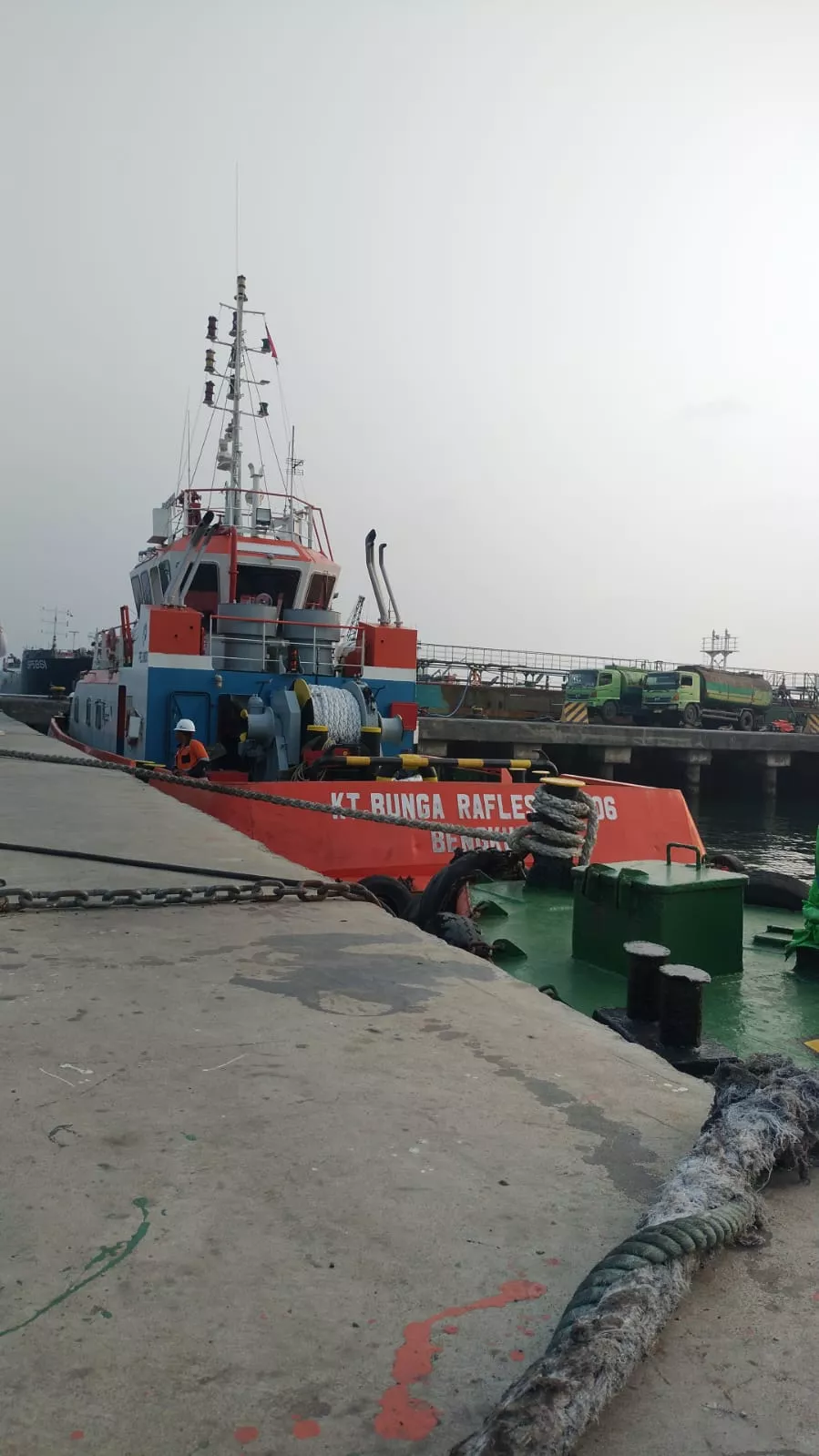 Pelindo Bengkulu Dukung Penuh Evakuasi KM Prima Sentosa, Kerahkan TB Bunga Raflesia hingga Dirikan Posko