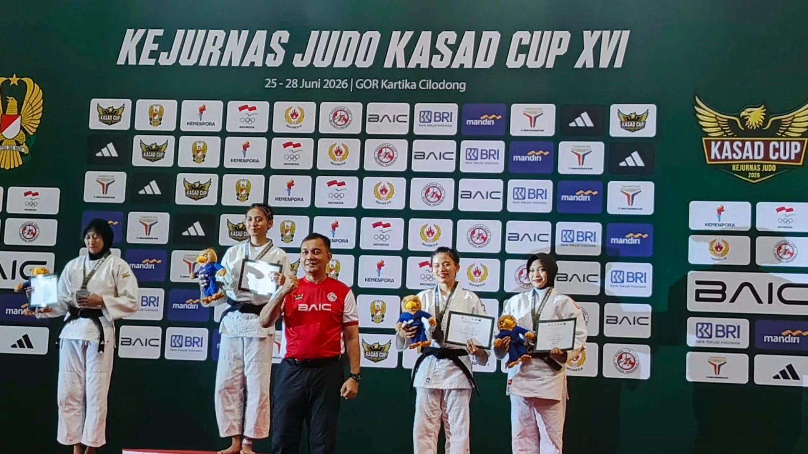 Polwan Polda Bengkulu Raih Perunggu di Kejurnas Judo Kasad Cup XVI 2026 Kelas 57 Kg Kategori TNI-Polri