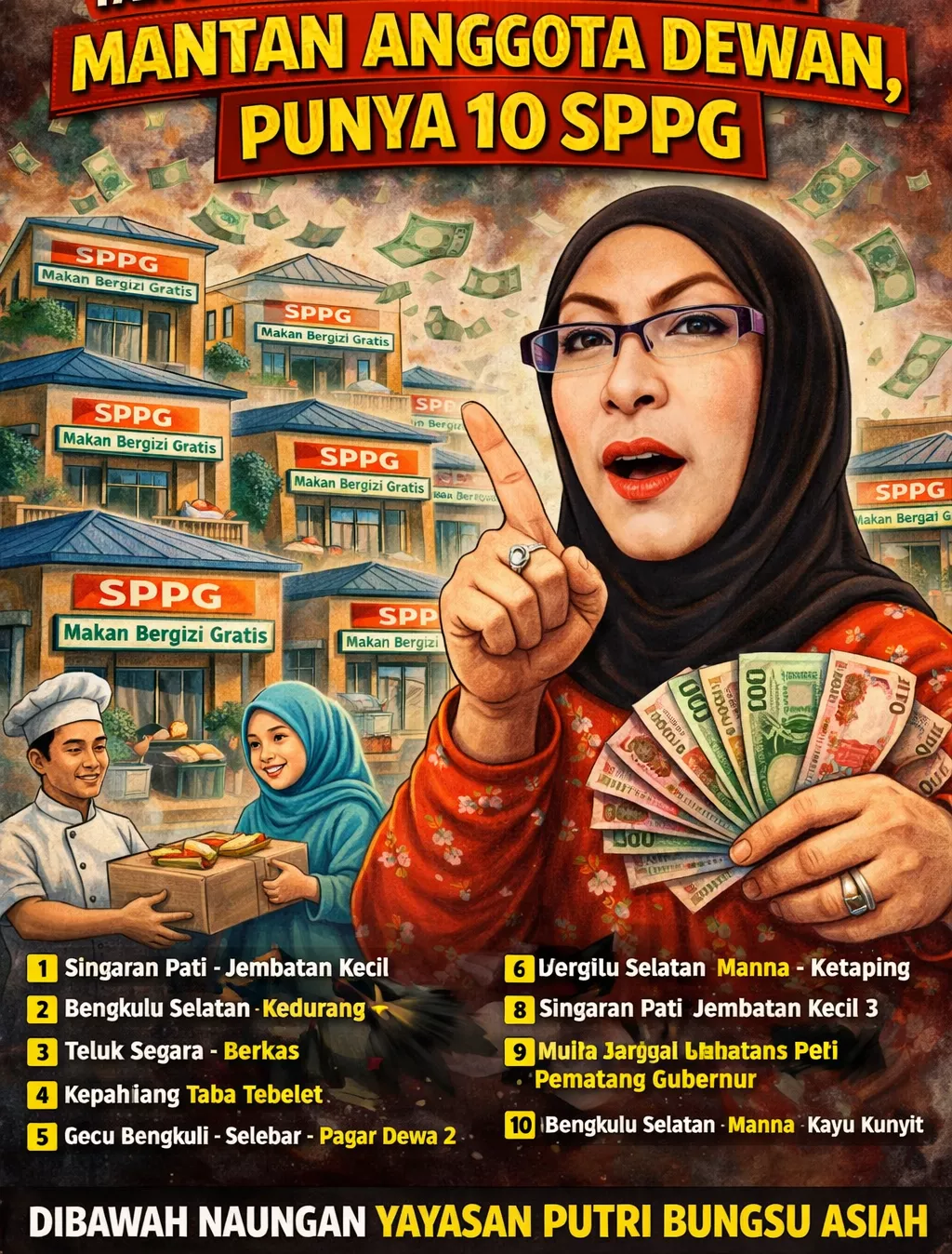 Sosok di Balik SPPG Bengkulu Disorot, Diduga Kendalikan 10 Titik MBG