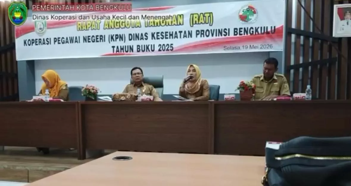 Kepala Dinas Koperasi dan UKM Kota Bengkulu Hadiri RAT KPN Dinas Kesehatan Provinsi Bengkulu Tahun Buku 2025