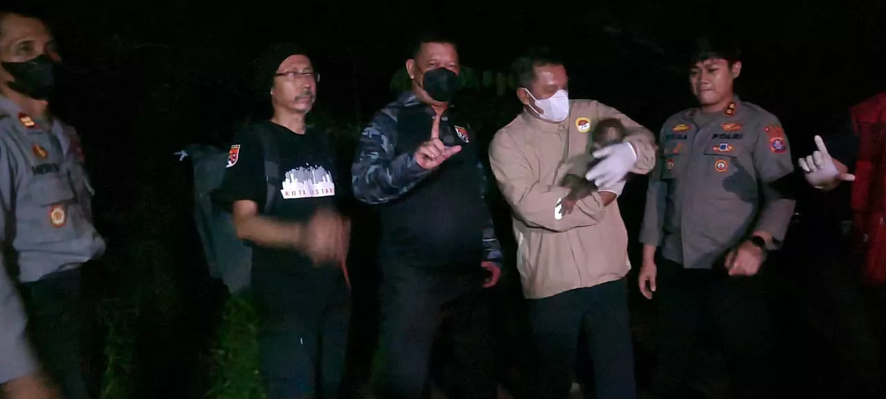 Polisi Selamatkan Induk dan Anak Orang Utan Terdampak Karhutla di Kalimantan Tengah