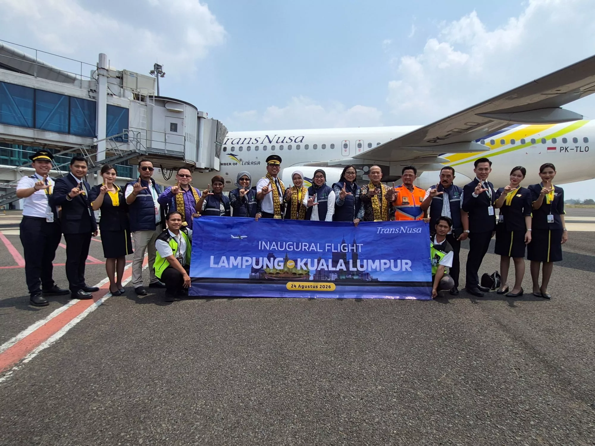 Perluas Konektivitas Udara di Lampung, Transnusa Resmikan Penerbangan Perdana Jakarta-Lampung dan Lampung-Kuala Lumpur