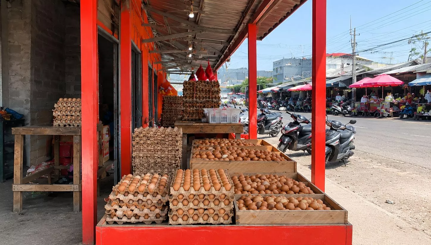 Harga Telur di Kota Bengkulu Merangkak Naik
