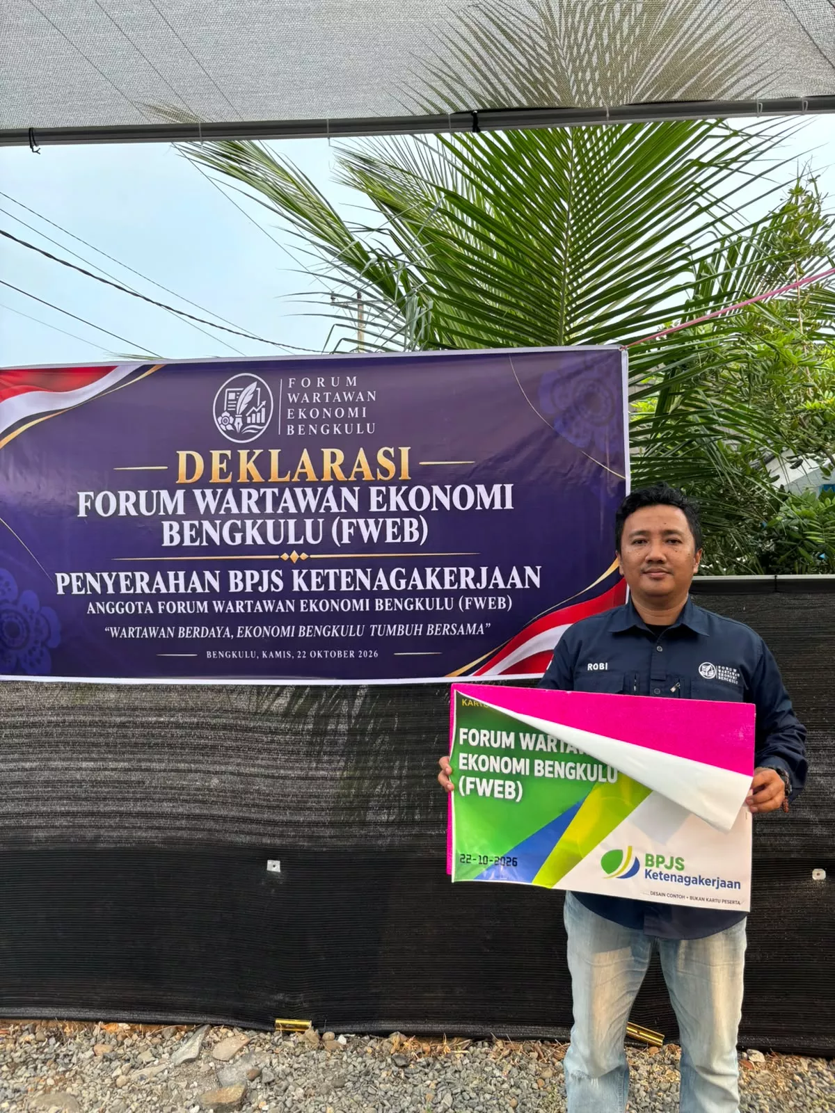 FWEB Bengkulu Deklarasi, Dorong Wartawan Lebih Berdaya dan Terlindungi BPJS Ketenagakerjaan
