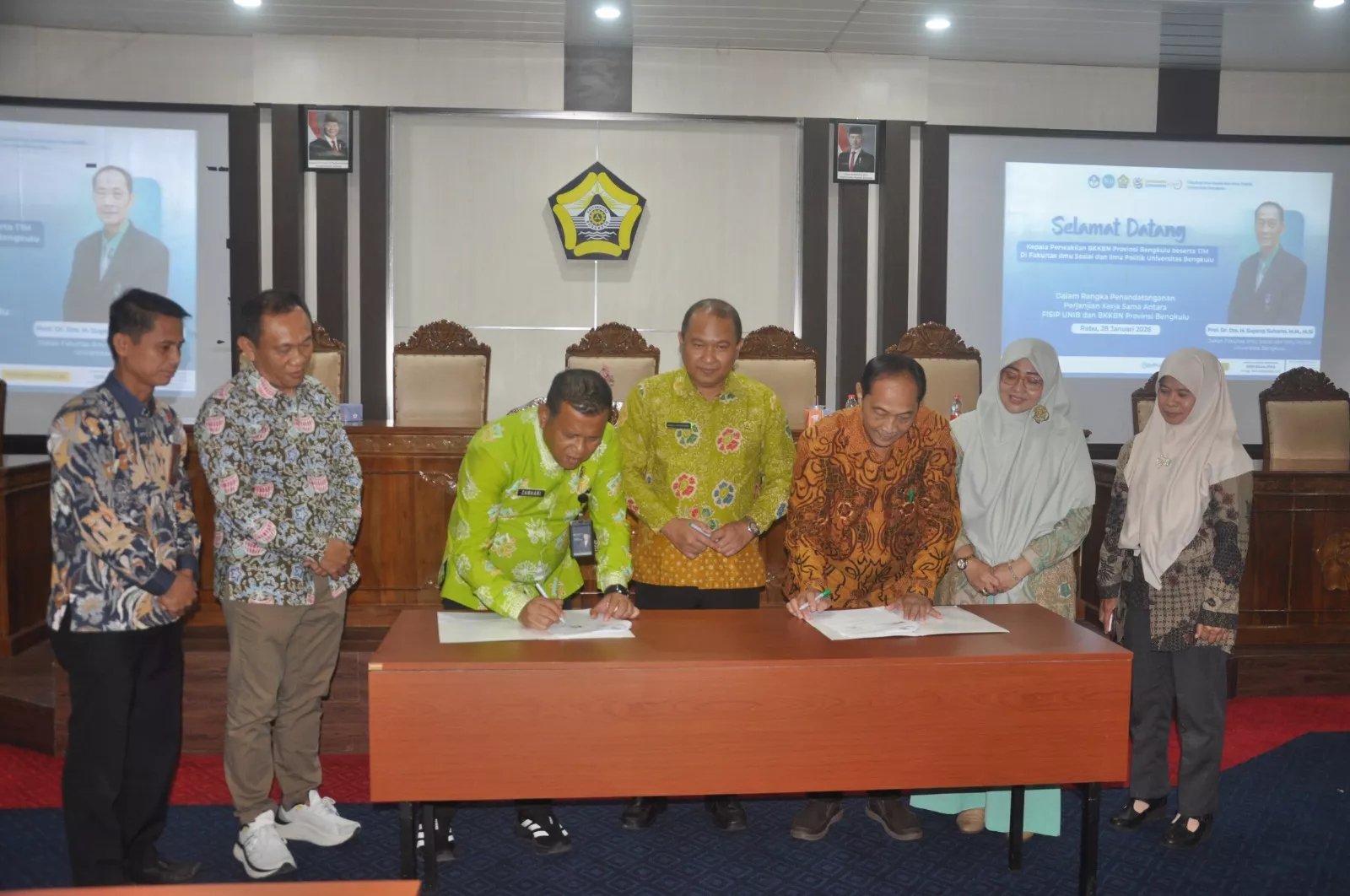 PKS Program Akademis BKKBN–UNIB Diteken, Perkuat Sinergi Bangga Kencana dan Dunia Kampus
