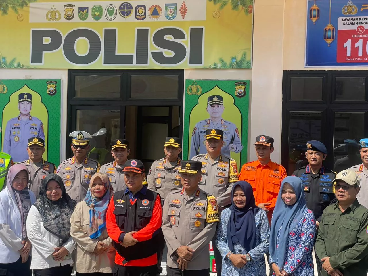 Kapolda Bengkulu Apresiasi BKKBN Saat Tinjau Posko Mudik Bangga Kencana 2026