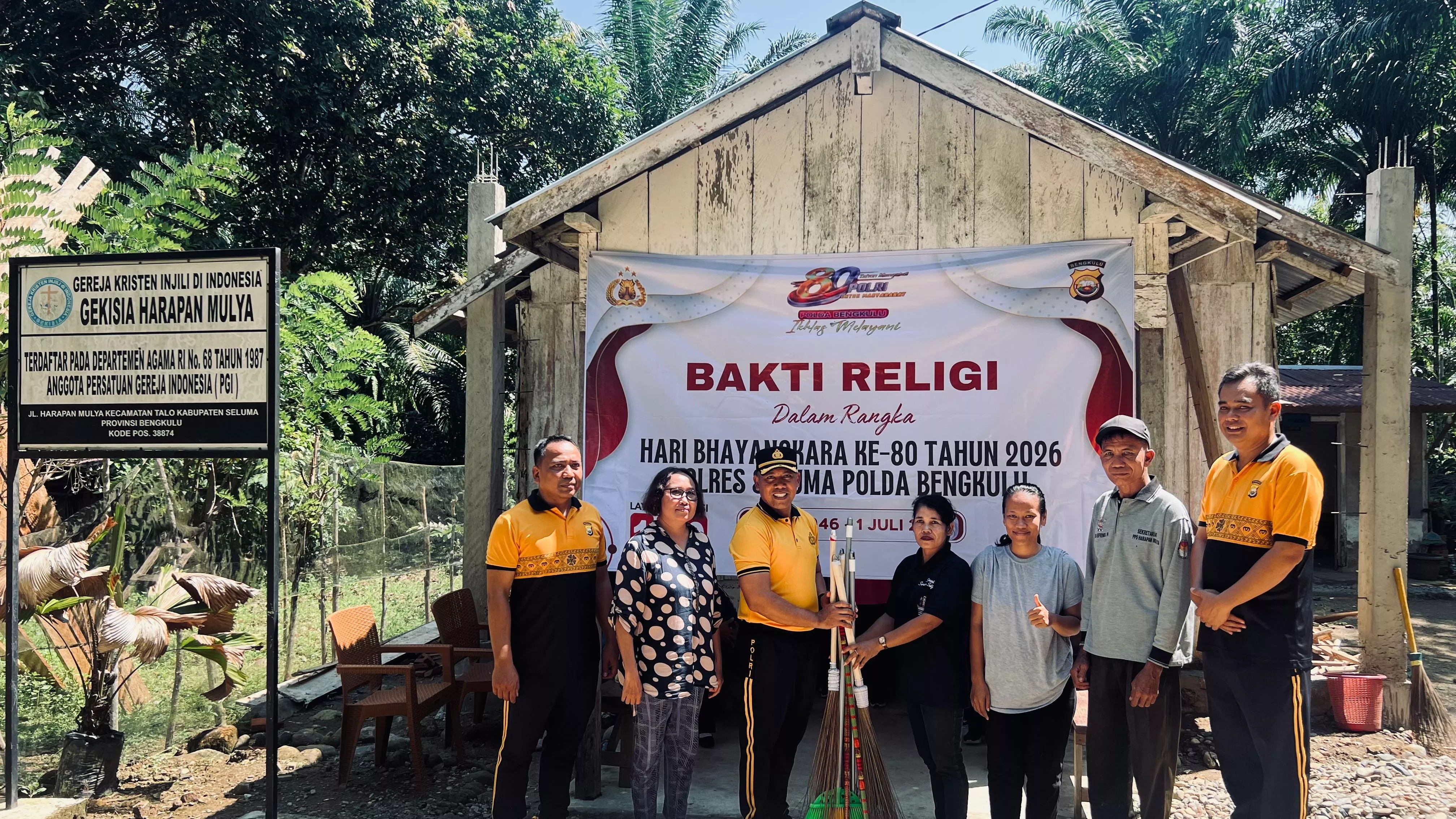 Polres Seluma Gelar Bakti Religi Sambut Hari Bhayangkara ke-80
