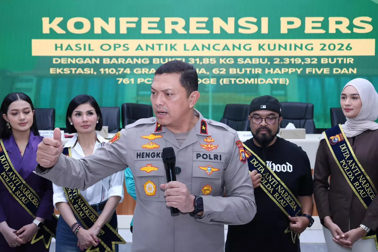 Operasi Antik 2026, Polda Riau  Selamatkan 162 Ribu Jiwa Usai Bongkar 435 Kasus Narkoba