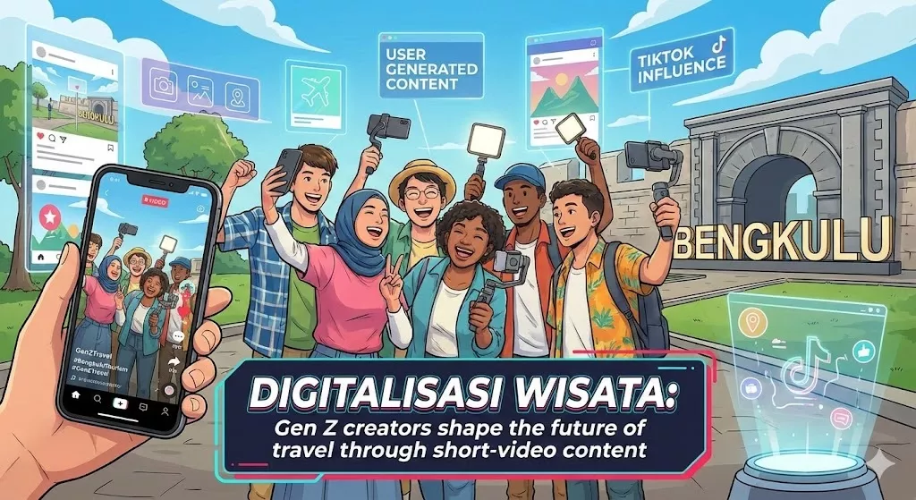 Disrupsi Digital Pariwisata: Riset Ungkap Algoritma TikTok Kini Penentu Utama Denyut Ekonomi Wisata Bengkulu