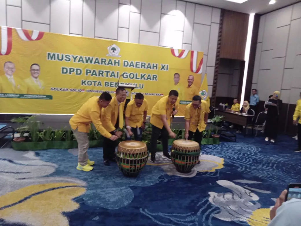 Musda XI Golkar Kota Bengkulu Berlangsung Khidmat, Mardensi Muncul Sebagai Calon Tunggal Ketua