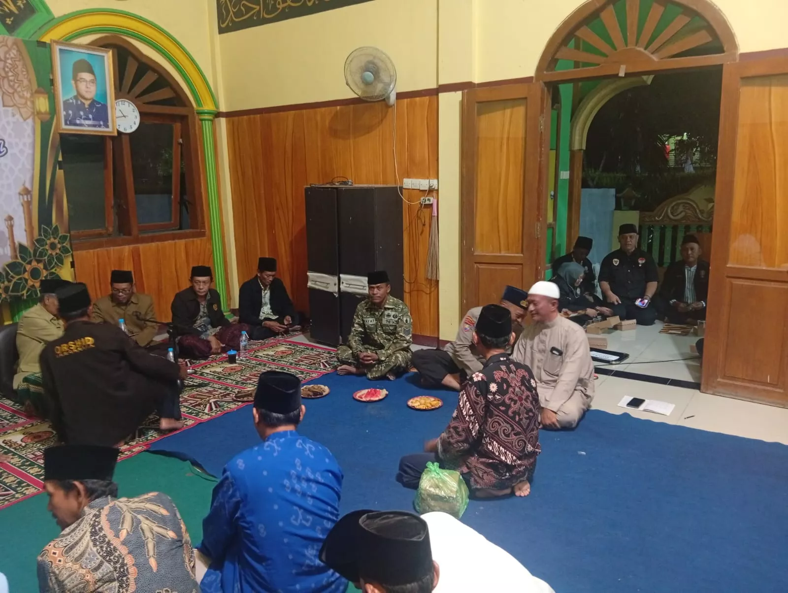 Babinsa Ploso Hadiri Pengajian Akbar di Desa Jatigedong Jombang
