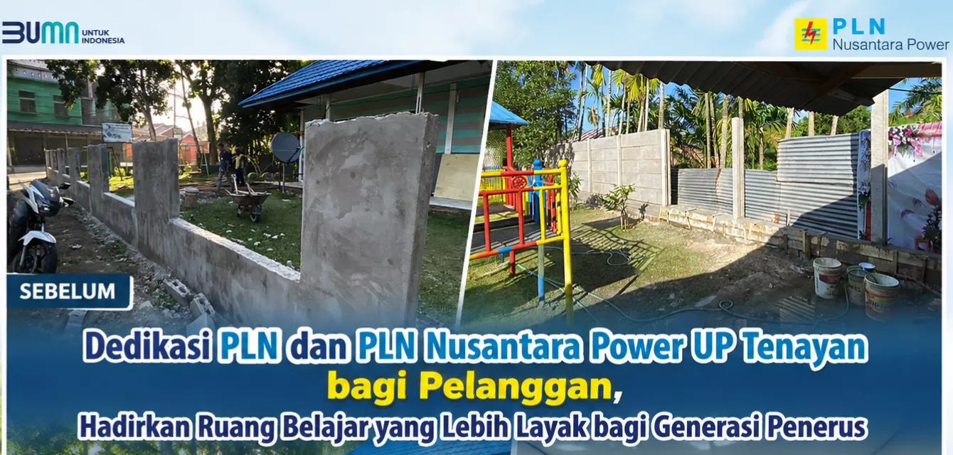 PLN Nusantara Power UP Tenayan Manfaatkan FABA Bangun Ruang Belajar Anak di Pekanbaru