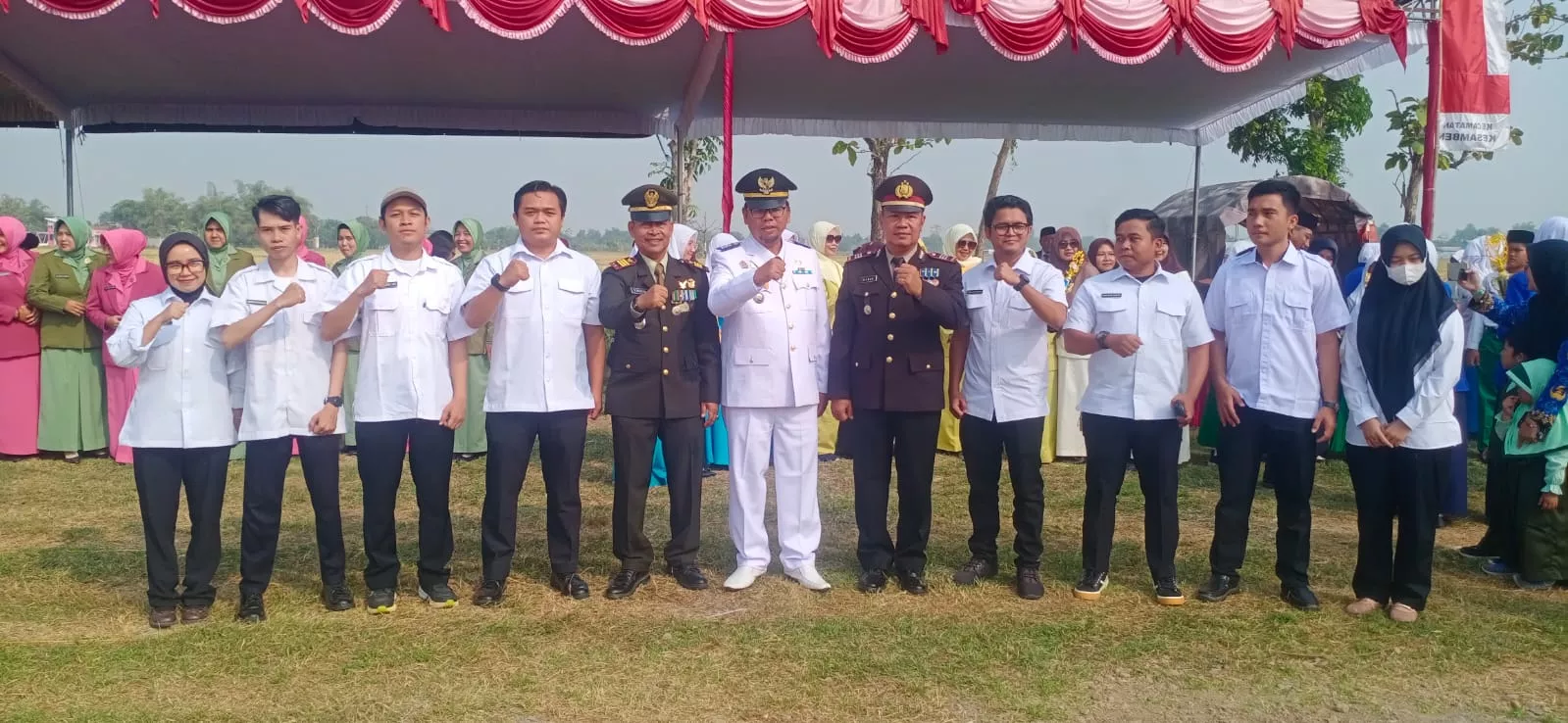 Koramil Perak Sukseskan Upacara Peringatan HUT RI